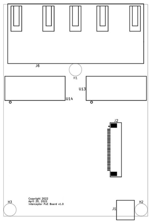 Interceptor PoE Board Layout Reference